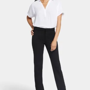 NYDJ Slim Trouser In Ponte Knit - Black - M11Z2020
