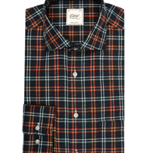 Oscar Blue Checked Luxury Feel Flannel Shirt - 6635-05-RN-218