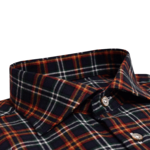 Oscar Blue Checked Luxury Feel Flannel Shirt - 6635-05-RN-218