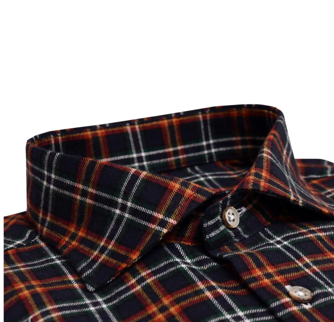 Oscar Blue Checked Luxury Feel Flannel Shirt – 6635-05-RN-218 Oscar Blue Checked Luxury Feel Flannel Shirt - 6635-05-RN-218