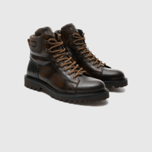Ambitious Leather Boot with Side Zip - 13725