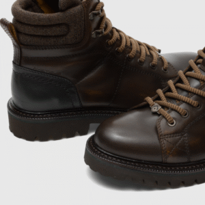 Ambitious Leather Boot with Side Zip - 13725