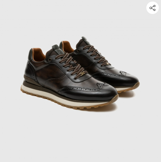 Ambitious Park Brogue Trainer – Brown – 13139 Ambitious Park Brogue Trainer - Brown - 13139
