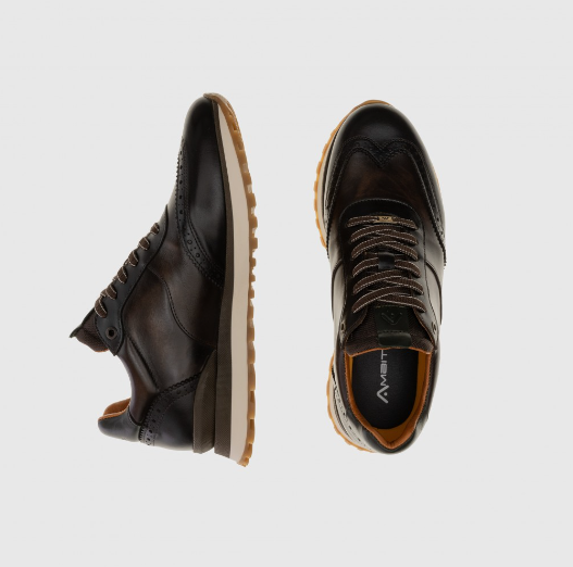 Ambitious Park Brogue Trainer – Brown – 13139 Ambitious Park Brogue Trainer - Brown - 13139