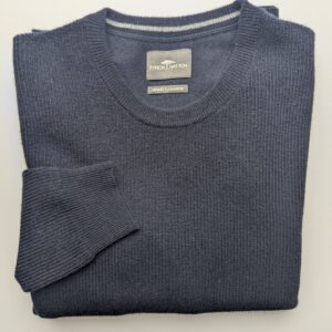 Fynch-Hatton Merino / Cashmere Rib Sweater - Navy