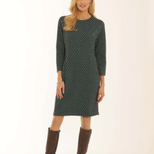 Pomodoro Jacquard Dress - Blue - 42553