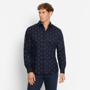 Olmyp Abstract Mountain Scene Flannel Shirt - 4036/84/18
