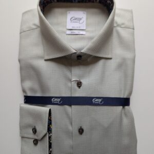 Oscar Textured Cotton Shirt - Green