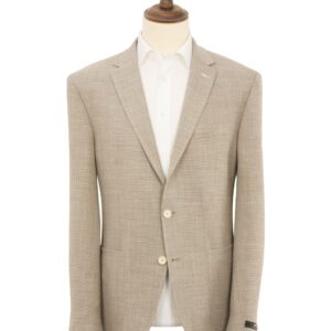 Digel Edison Textured Virgin Wool Blend Jacket - Beige