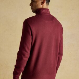 Joules Alister Quarter Zip - Burgundy - AU7-259