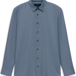18505E-390 Bugatti Print Shirt Blue