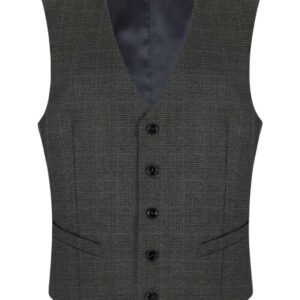 53499-37 Dale Green Check Suit Waistcoat