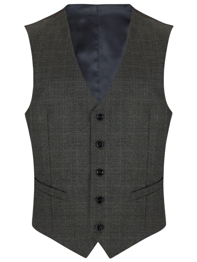 53499-37 Dale Green Check Suit Waistcoat 53499-37 Dale Green Check Suit Waistcoat