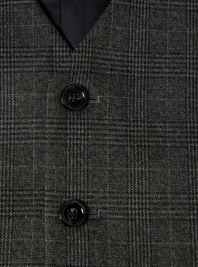 53499-37 Dale Green Check Suit Waistcoat 53499-37 Dale Green Check Suit Waistcoat