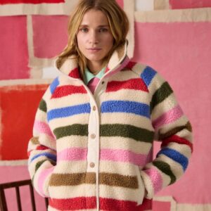 Joules Borg Fleece Multi Bright Jacket
