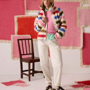 Joules Borg Fleece Multi Bright Jacket