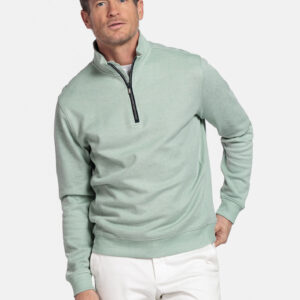 613145_72 Baileys 1/4 Zip Mint Green