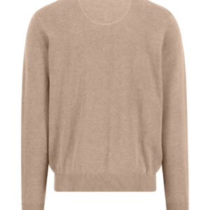 Fynch-Hatton Superfine Cotton Crew Neck - Taupe