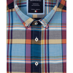 Giordano Large Check Shirt - Navy - 617306/60