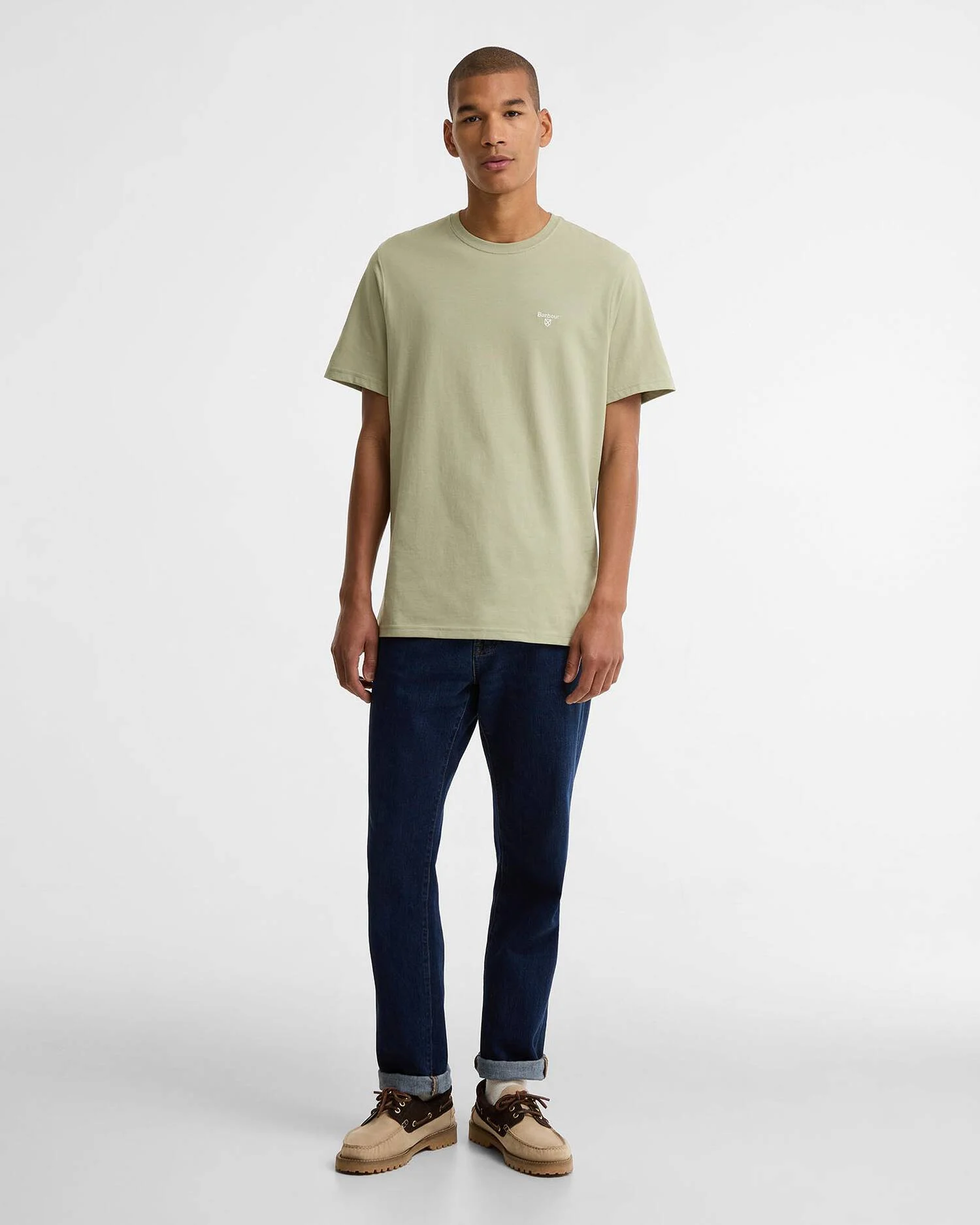 MTS0331GN63 Barbour Essential Sports T-Shirt Sea Green