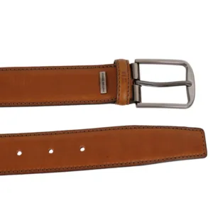 Miguel Bellido Light Tan Classic Leather Belt