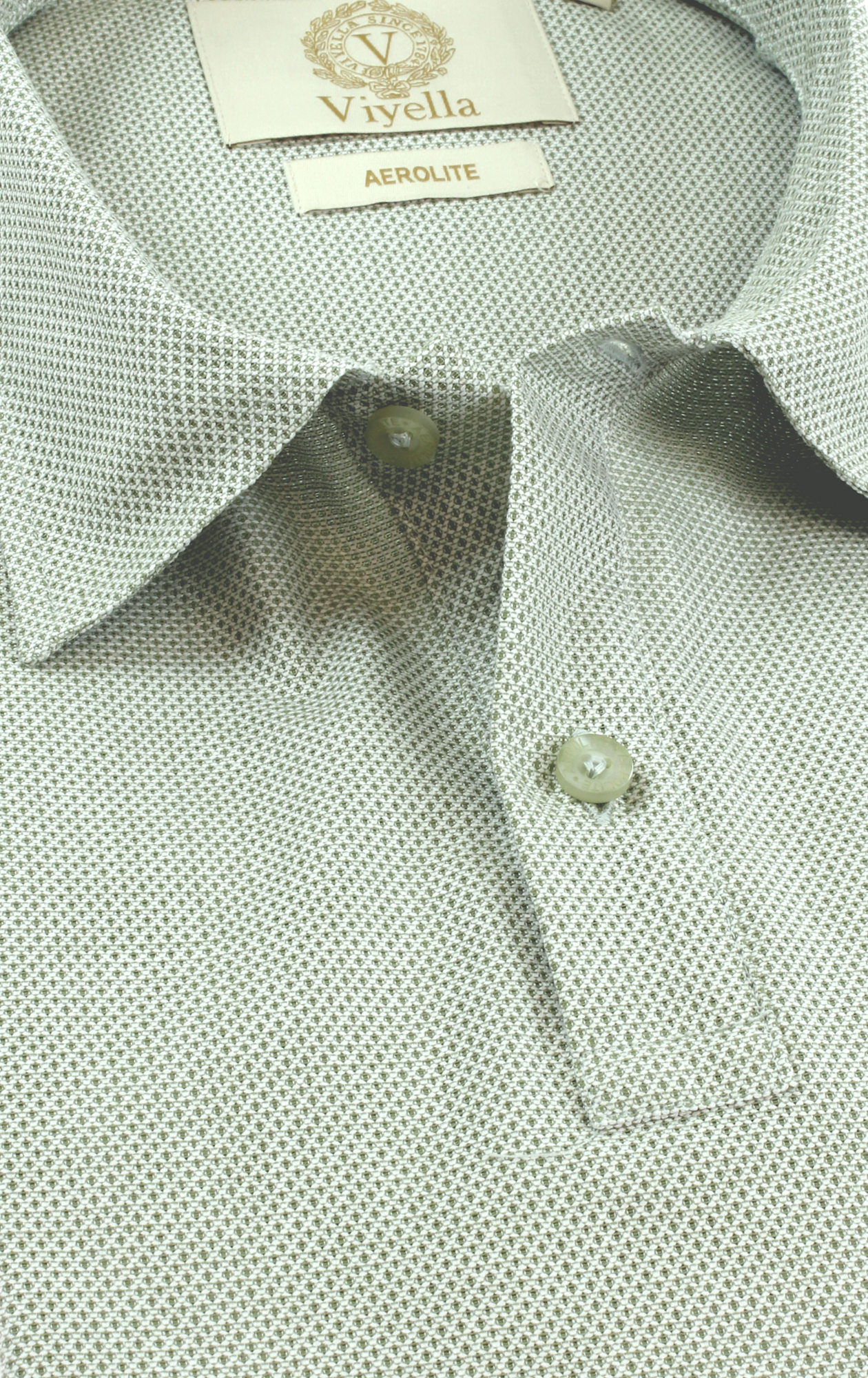 VM0550-089 Viyella Aerolite Cotton Polo Khaki VM0550-089 Viyella Aerolite Cotton Polo Khaki