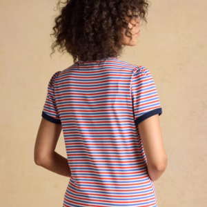 Erin Green Stripe Short Sleeve Jersey T-Shirt - W37-019