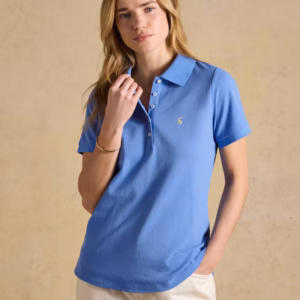 Joules Woody Blue Cotton Pique Short Sleeve Polo Shirt - W84-766