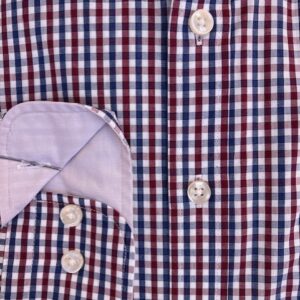 Fynch-Hatton Poplin Check 1602 8200 341 Cranberry