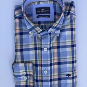 Fynch-Hatton Washed Oxford Check 1613 8410 113 Pale Yellow