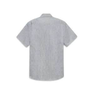 Bugatti 9450 18513E 040 Neat Print Short Sleeve Shirt