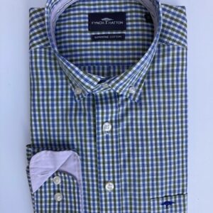 16028200-740 Fynch-Hatton Long Sleeve Check Avocado