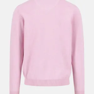 Fynch-Hatton Superfine Cotton V-Neck - Magnolia - 1613211-464