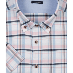 Giordano Oxford Cotton Short Sleeve Shirt - Pink - 616303