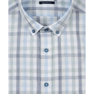 Giordano Short Sleeve Check Shirt - Mint