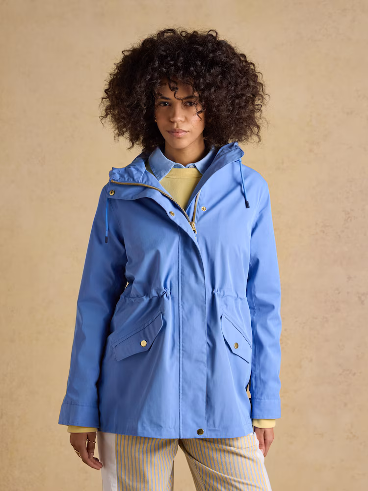 Joules Portwell Hooded Waterproof Raincoat Sky Joules Portwell Hooded Waterproof Raincoat Sky