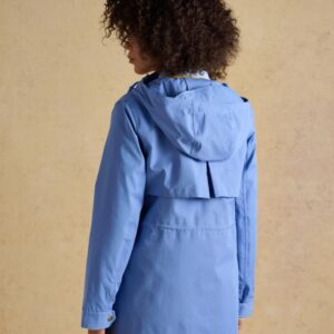 Joules Portwell Hooded Waterproof Raincoat Sky