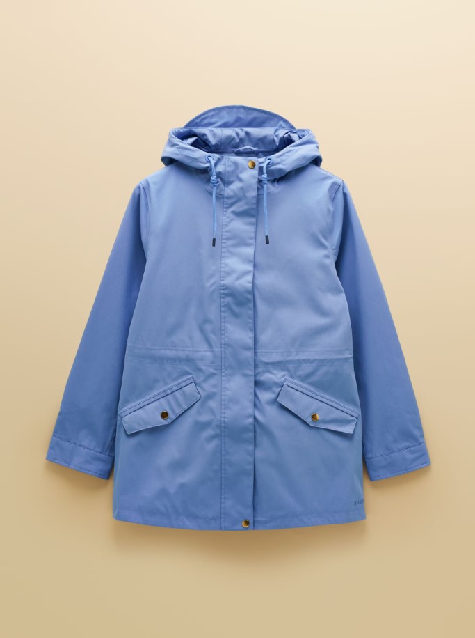 Joules Portwell Hooded Waterproof Raincoat Sky Joules Portwell Hooded Waterproof Raincoat Sky