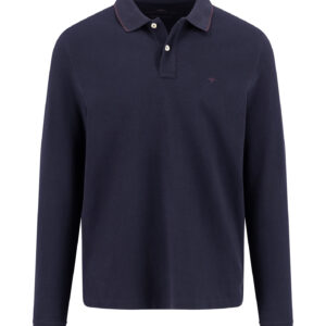 Fynch-Hatton Long Sleeve Polo - Navy 15121513