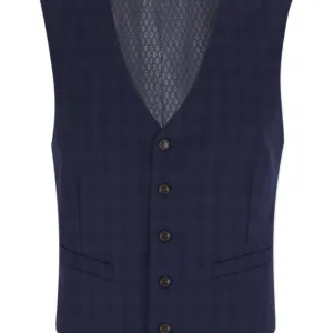 Douglas Navy Romelo Fine Wool Suit Waistcoat - 4_51558_79