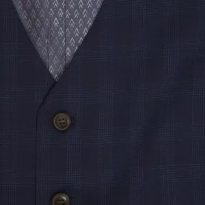 Douglas Navy Romelo Fine Wool Suit Waistcoat - 4_51558_79