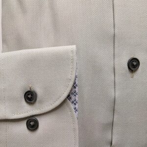 Olymp Pistachio Textured Cotton Shirt With Trim - 1217/14/40